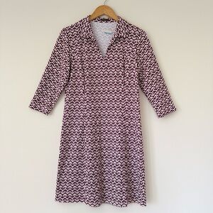 J. McLaughlin Levia Catalina Cloth Geometric Print Sheath Dress Size M, NWT